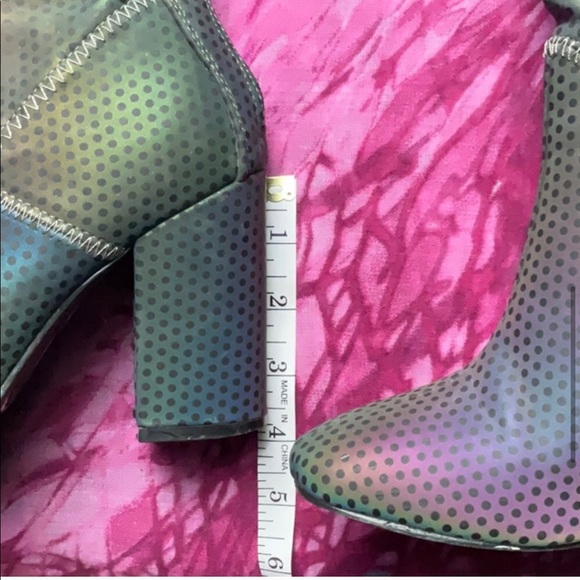 YRU Reflective Iridescent Hologram Boots Shoes 7 - Picture 7 of 10
